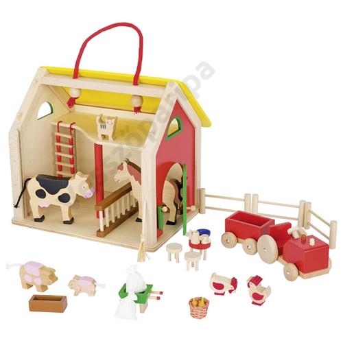 Goki hordozható, nyitható farm ház