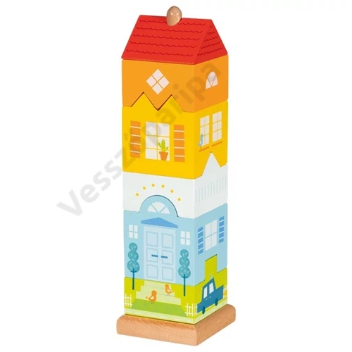 Goki 58358 montessori toronyház építő játék