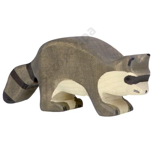 Holztiger mosómedve fa figura