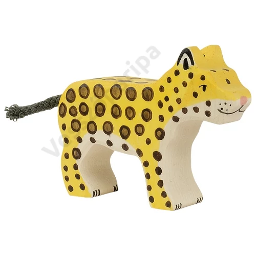 Holztiger fa figura leopárd kölyök