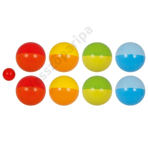 Goki boule 9 színes fagolyóval