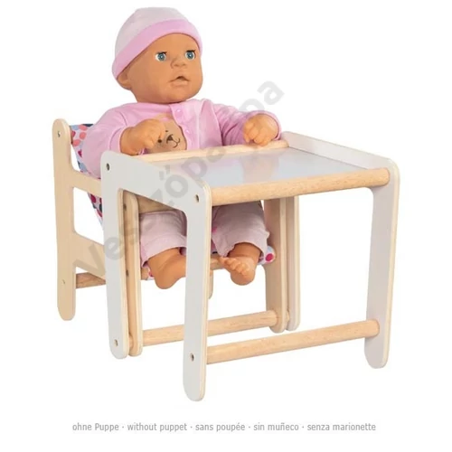 Játék asztalnál ülő játék baba - baba nem tartozék