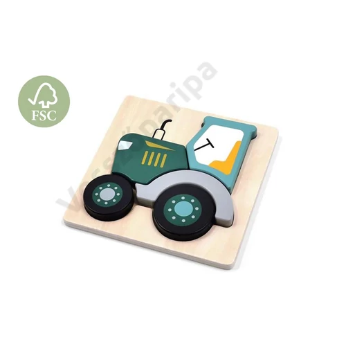 Magni 5 darabból álló traktor fa puzzle