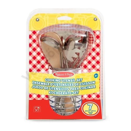 Melissa and Doug fém konyhai eszközök csomagolása