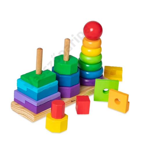 Melissa and Doug színválogató montessori torony