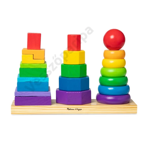 Melissa and Doug 567 geometriai montessori torony szett