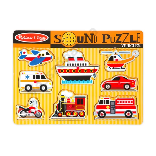 Melissa and Doug járműves, hangos puzzle csomagolás