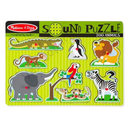 Melissa and Doug hangos puzzle Állatkert