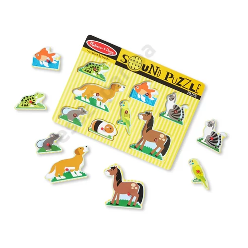 Melissa and Doug hangos puzzle háziállatok darabok