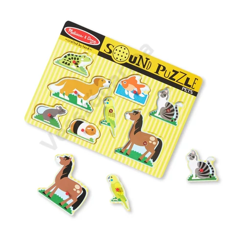 Melissa and Doug hangos puzzle Háziállatok