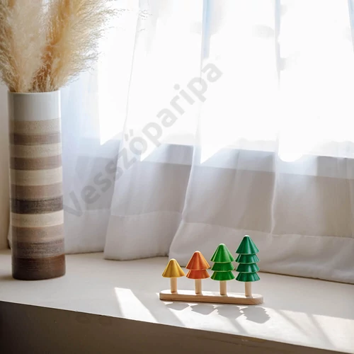 Plantoys 4 színes fa játék
