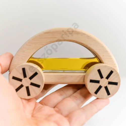Plantoys vizesautó natúr fából
