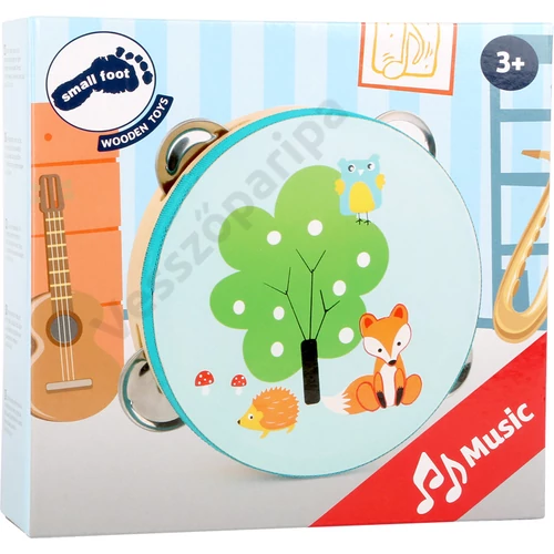 Small foot 10721 rókás fajáték csörgődob doboza