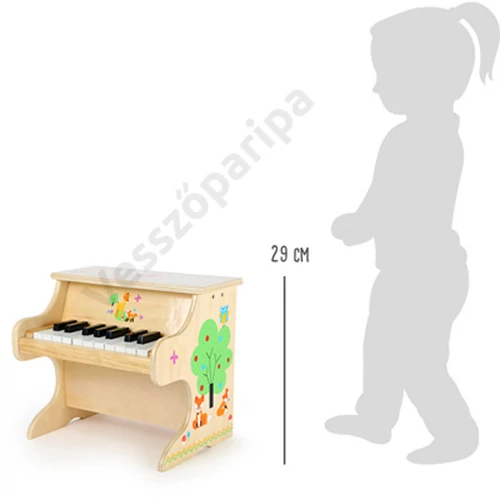Small foot 10724 rókás játékzongora mérete