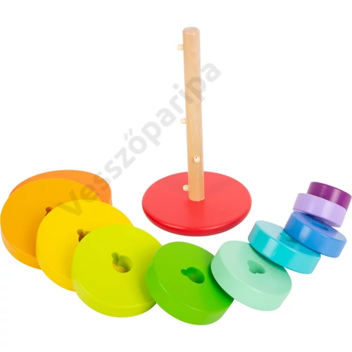 Szivárványszínű nagy montessori torony