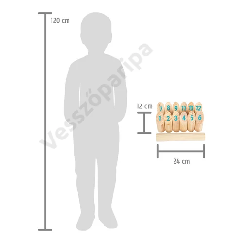 Small foot 12402 Active számozott kubb mérete