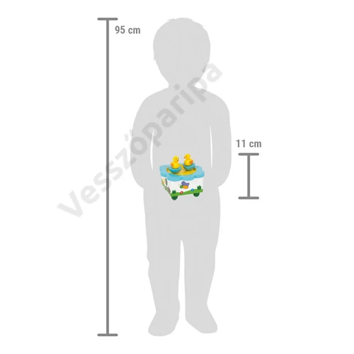 Small foot kacsás mágneses zenedoboz mérete