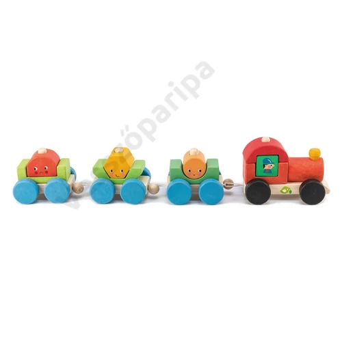 Tender Leaf Toys építős favonat