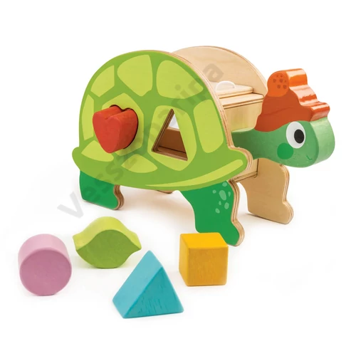 Tender Leaf Toys formabedobó teknősbéka készségfejlesztő játék