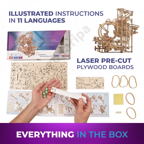 UGEARS lépcsős golyópálya kezdet