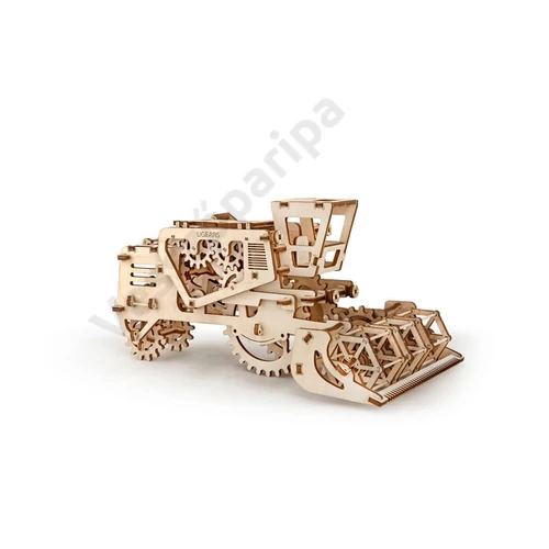 UGEARS modell - 3D kirakó - kombájn szemből