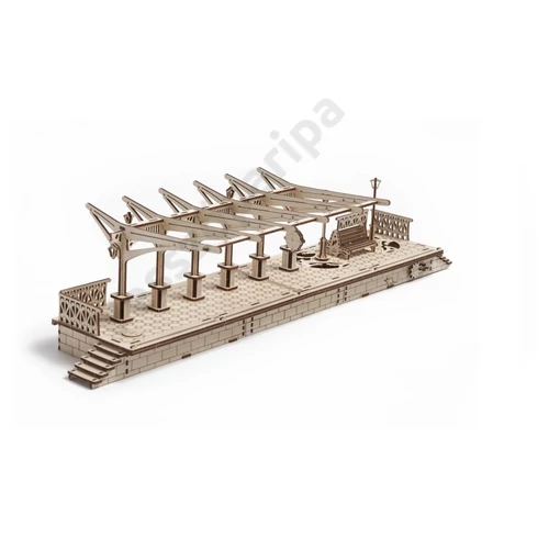 UGEARS vasútállomás mechanikus modellkészlet