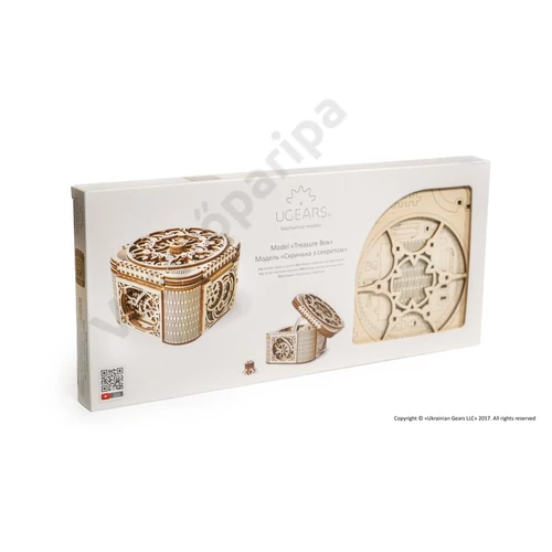 UGEARS Kincsesláda dobozának eleje