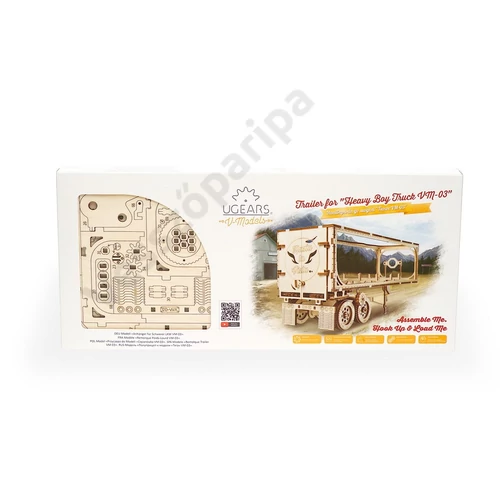 UGEARS modell Heavy Boy kamion pótkocsi doboza