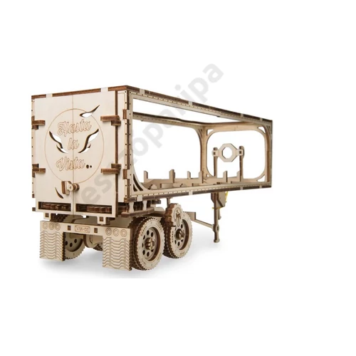 UGEARS modell - 3D kirakó - Heavy Boy truck VM-03 pótkocsi