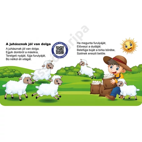 A part alatt - gyerekdalok kartonkönyv mintaoldal 2