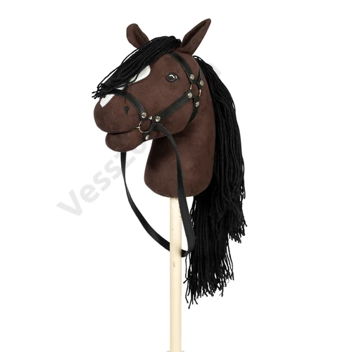 By Astrup barna szőrű, nyitott szájú ALICIA hobby horse