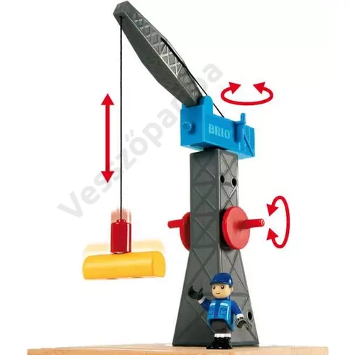 Brio World delux vonatszett rakodó daru