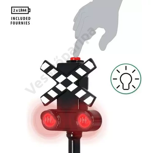 Világító vasúti lámpa