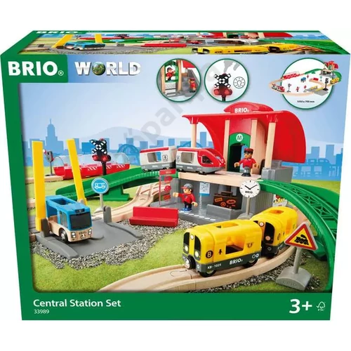 Brio World 33989 központi állomás favonat szett doboza