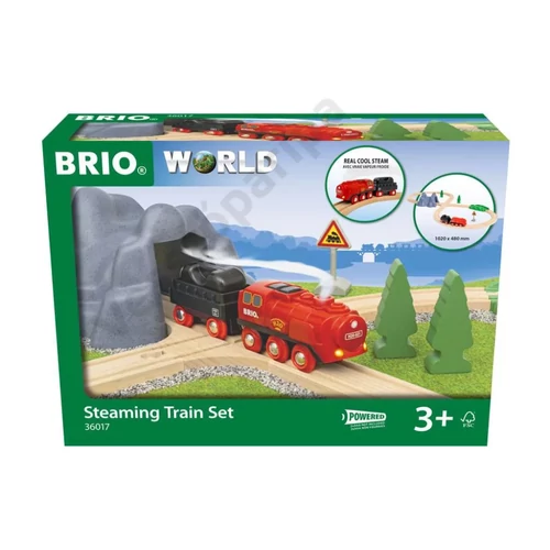 Brio 36017 elemes gőzmozdony vonat szett