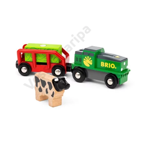 Brio World elemes vonat fa tehénnel