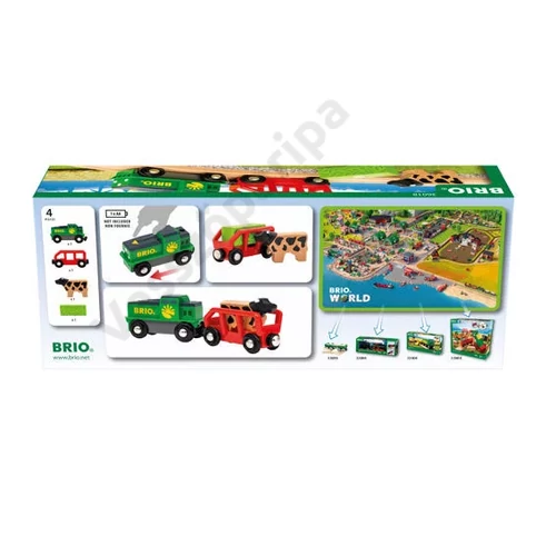 Elemes farm vonat doboza hátulról