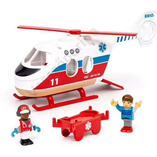 Brio mentőhelikopter szett két figurával 