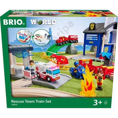 Brio World 36025 mentőakció favonat szett doboza