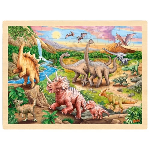 Goki dinoszauruszok világa fa puzzle