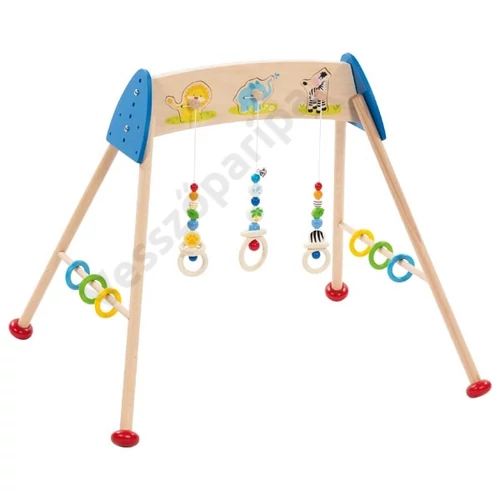 Goki Baby-Gym vadállatos hangutánzó babatornázó fából