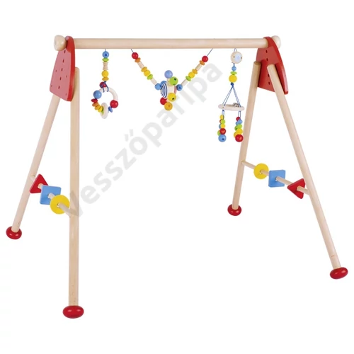 Goki Baby-Gym szivárvány babatornázó fából