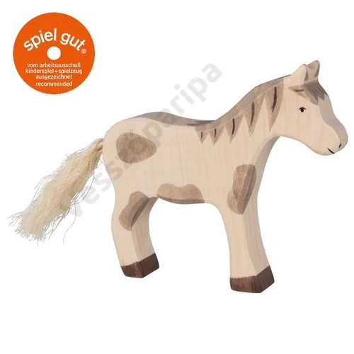 Holztiger álló foltos ló 