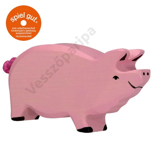 Holztiger fa figura disznó