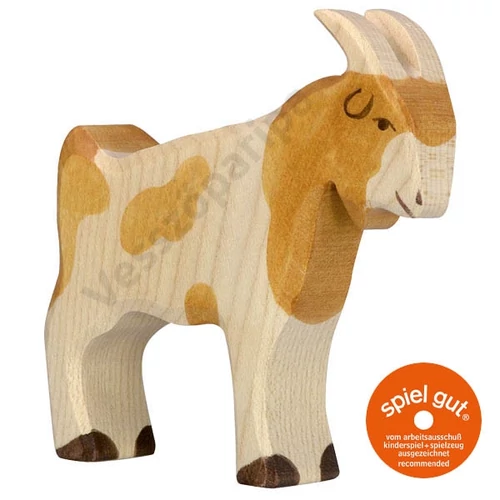 Holztiger 80079 - Barna foltos bakkecske fa figura