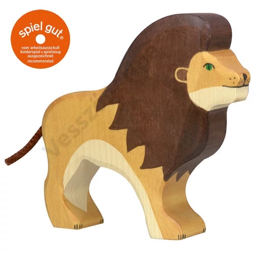 Holztiger fa figura oroszlán