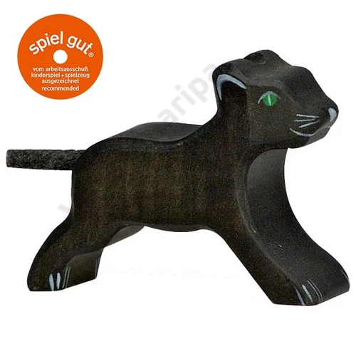 Holztiger 80144 fekete párduc kölyök fa figura