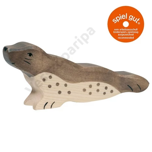 Holztiger fa figura fóka