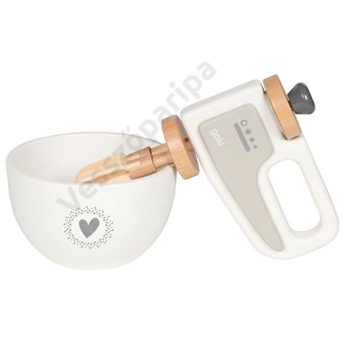 Két részes kézi mixer fából