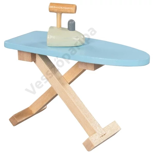 Fa játék miniatűr vasalóállvány